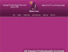 Tablet Screenshot of cho1cecare.com